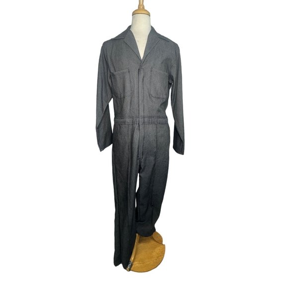 Fieldmaster Vintage Denim Men's Coveralls Gray Size Medium/Regular - Picture 11 of 11